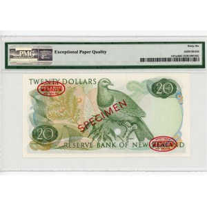 New Zealand 20 Dollars 1967 - 1968 (ND) Specimen PMG 66 EPQ