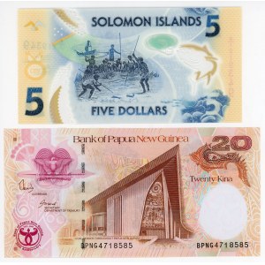 Oceania 5 Dollars & 20 Kina 2008 - 2019