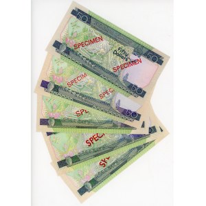 Solomon Islands 5 x 50 Dollars 1996 - 2004 (ND) Specimens
