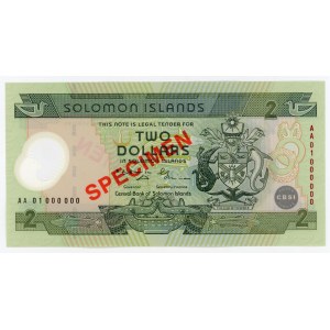 Solomon Islands 2 Dollars 2001 (ND) Specimen Commemorative
