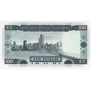 Macao Banco Nacional Ultramariono 100 Patacas 1992