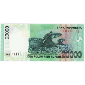 Indonesia 20000 Rupiah 2004 Fancy Number