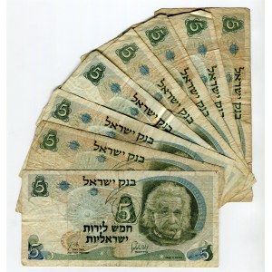 Israel 8 x 5 Lirot 1968 JE 5728