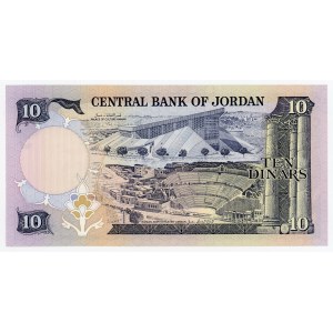 Jordan 10 Dinars 1975 (ND)