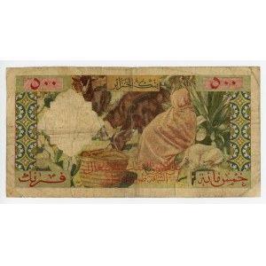 Algeria 500 Francs 1958