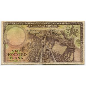 Belgian Congo 500 Francs 1957