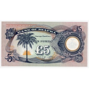 Biafra 5 Pounds 1969 (ND) Reminder