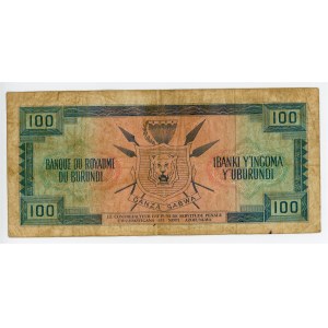 Burundi 100 Francs 1964