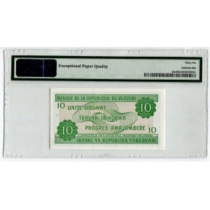 Burundi 10 Francs 2005 PMG 66EPQ