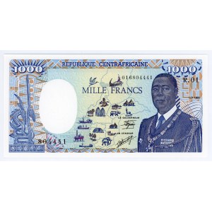 Central African Republic 1000 Francs 1985