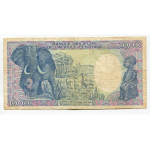 Central African Republic 1000 Francs 1990