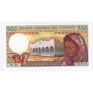 Comoros 500 Francs 1976 (ND)