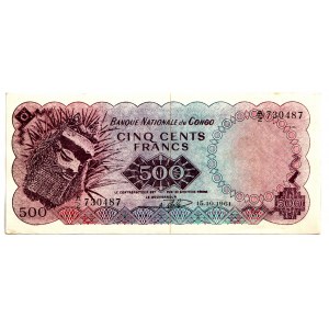 Congo 500 Francs 1961 Forgery