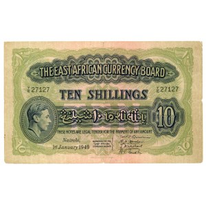 East Africa 10 Shillings 1949