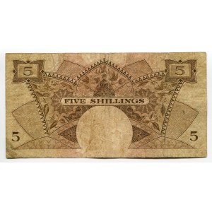 East Africa 5 Shillings 1958 - 1960 (ND)