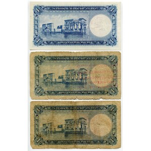 Egypt 3 x 1 Pound 1960