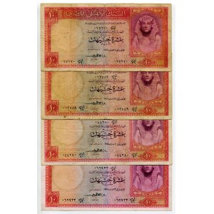Egypt 4 x 10 Pounds 1958