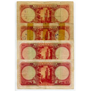 Egypt 4 x 10 Pounds 1960