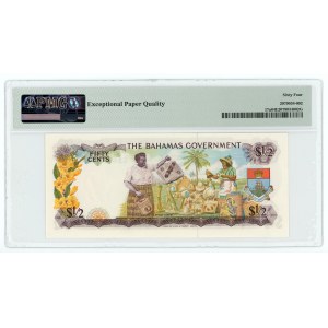 Bahamas 1/2 Dollar 1965 PMG 64 EPQ