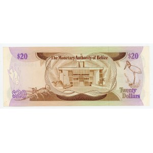 Belize 20 Dollars 1980