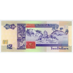 Belize 2 Dollars 1991