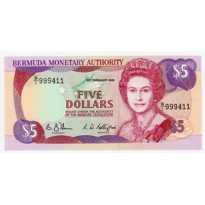 Bermuda 5 Dollars 1989