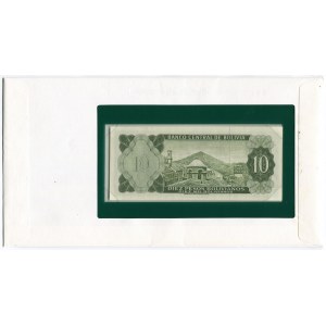 Bolivia 10 Pesos Bolivianos 1962 FDC
