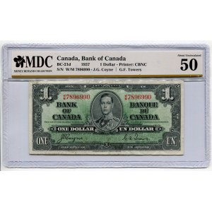 Canada 1 Dollar 1937 MDC 50