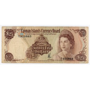 Cayman Islands 25 Dollars 1974