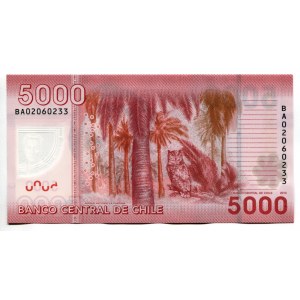 Chile 5000 Pesos 2013 Polymer