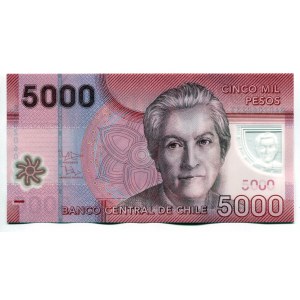 Chile 5000 Pesos 2013 Polymer