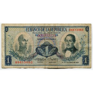 Colombia 1 Peso Oro 1959