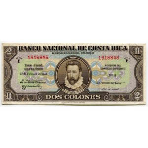 Costa Rica 2 Colones 1945