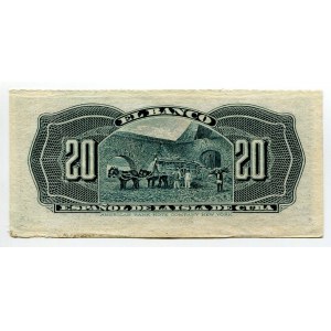 Cuba 20 Centavos 1897