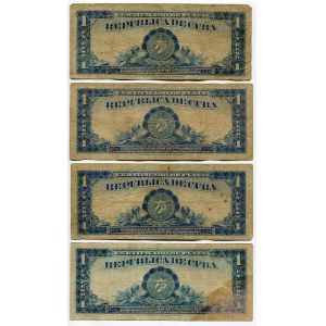Cuba 4 x 1 Peso 1938
