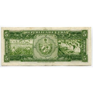 Cuba 5 Pesos 1958