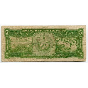 Cuba 5 Pesos 1958 Replacement