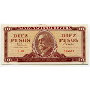 Cuba 10 Pesos 1965