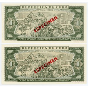 Cuba 2 x 1 Peso 1981 Specimen