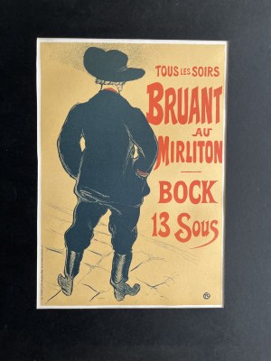 Henri de Toulouse-Lautrec ( 1864 - 1901), Aristide bruant au mirliton - No XI/XXXIII