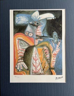 Pablo Picasso ( 1881 - 1973 ), Litografia barwna, 1995