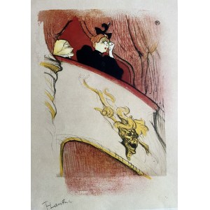 Henri de Toulouse-Lautrec ( 1864 - 1901), La loge au mascaron dore, ~1950