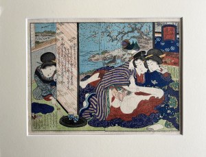 Toyokuni III Utagawa (1786 - 1864), Shunga - Scena erotyczna, 1860