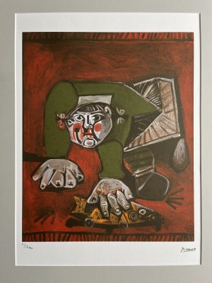 Pablo Picasso ( 1881 - 1973 ), Litografia barwna, 1973