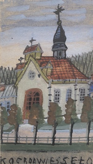 Nikifor Krynicki, Przydrożna kapliczka, ok. 1960 r.