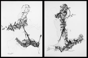 Piotr PASIEWICZ (ur. 1979), Bez tytułu, zestaw 2 prac z cyklu: 