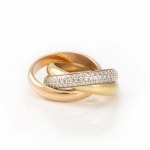 Cartier Trinity Ring mit Brillantbesatz