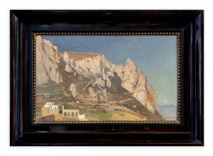 Karl Rettich (1841-1904), Pejzaż z Capri, 1885