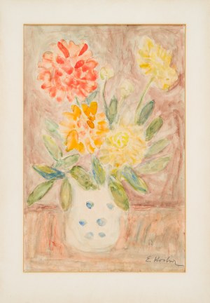 Emil Krcha (1884-1972), Kwiaty, przełom lat 40. i 50. XX w.