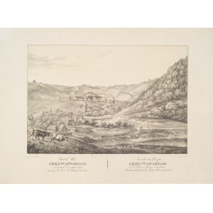 Antoni Lange (1774-1842), Ansicht des Dorfes Czerwonogród im Bezirk Chortkivsky, 1823